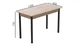 Стіл кухонний Ferrum-decor Беніта 75x120x60 Чорний ДСП Дуб Сан-Марино 16мм (BEN0002) - зображення 3