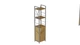 Этажерка 3/34 Ferrum-decor Серии Конект с тумбой 144x34x28 Серый ДСП Дуб Артизан (FD1019) - изображение 1