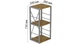 Этажерка Ferrum-decor Конект 73x34x28 см Дуб Артизан (XK00267) - изображение 2