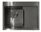 Кухонная мийка Mixxus Nano-Black L, товщина 3.0/0.8 мм, чаша зліва, з нержавіючої сталі - зображення 1