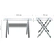 Нераскладной стол Art Metal Furniture Maple орех/стекло прозрачное (520662) - изображение 2