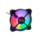 Вентилятор 120 мм, GTL Multicolor F1, Black (GTL-120LMCF1) - зображення 2