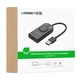 Звукова карта USB AUX jack, 2*TRS (Mic + Ear) SSS1629 Ugreen Чорна CM129 - изображение 4