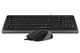 Комплект A4Tech Fstyler Sleek Multimedia Comfort F1010, Black/Grey, клавіатура+миша, USB - изображение 2