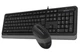 Комплект A4Tech Fstyler Sleek Multimedia Comfort F1010, Black/Grey, клавіатура+миша, USB - изображение 4
