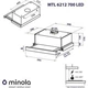 Вытяжка телескопическая Minola MTL 6212 WH 700 LED - изображение 5