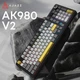 Клавіатура бездротова Ajazz AK980 V2 Maillard Switch Black (AK980-V2-M-BGY) - изображение 7