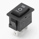 Сетевой выключатель 3-позиционный KCD1 3pin 6А 250V Черный 15х21мм - изображение 1