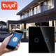 WiFi сенсорный выключатель на 2 кнопки черный 1000W Tuya SmartLife GoogleHome - изображение 2