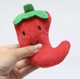 Игрушка для собак и кошек с пищалкой в форме перца Красная - изображение 3