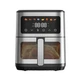 Многофункциональная мультипечь аэрофритюрница 8.5л Sokany SK 10107 2000W Аэрогриль безмасляная для приготовления без масла с сенсорным управлением Серебристый с черным - изображение 1