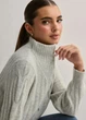 Свитер женский Oversize меланж на молнии JDY Серый 20094 S (укр 42-44) - изображение 4