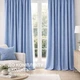 Комплект штор 2 шт 150х260 см, Soft Velvet Lux штори, гардини, портьєри на шторній тасьмі V-34 блакитна - зображення 4