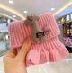 Зимний шарф-муфта для кошек и собак Size S/M Розовый 26.5 см - изображение 4