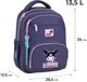 Рюкзак школьный Kite 773M Kuromi для девочки Фиолетовый 39х28.5х13.5см 13.5л легкий Ортопедический 1-4 класс (HK26-773M) - изображение 3