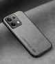Кожаный чехол XnE Xiaomi Redmi Note 13 Pro с металлической вставкой Grey (39654-33) - изображение 1