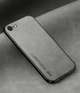 Кожаный чехол XnE iPhone SE 2 с металлической вставкой Grey (34643-33) - изображение 1
