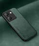 Кожаный чехол XnE Poco M7 Pro 5G с металлической вставкой Green (43122-08) - изображение 1