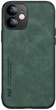 Кожаный чехол XnE iPhone 12 с металлической вставкой Green (36160-08) - изображение 2