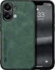 Кожаный чехол XnE Xiaomi Redmi Note 13 с металлической вставкой Green (39653-08) - изображение 1
