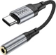 Переходник адаптер Hoco LS36 аудио конвертер Type-C to Jack 3.5 AUX (F) 0.12m - Black - изображение 1