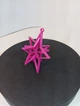 Декоративная Вращающаяся Снежинка Snowflake Star Spinning Decoration 3Д Печать Розовый 8 См - изображение 2