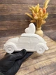 Гіпсове кашпо для свічок/розпису "Машинка закоханих" 130 мл біла - зображення 4
