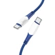 Зарядний кабель HOCO X70 Ferry Type-C to Type-C Cable 60W 3A 1m Blue - изображение 1