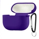 Чехол Silicone Case 2,5mm with microfiber for AirPods Pro Deep Purple - изображение 1