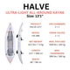 Каяк двомісний Aqua Marina Halve 4.0м (7.4кг) ультралегкий Packayak - зображення 4