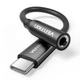 Аудиоадаптер Vention USB-C - 3.5 мм DAC Hi-Fi с поддержкой микрофона 0.1 м Черный (BIHBA) - изображение 1