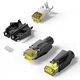 Конектор RJ45 Vention Cat 6A FTP 10 шт 10 Гбіт/с екранований 24-26 AWG Чорний (IDNB0-10) - зображення 1