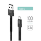 Кабель USB Type-C ColorWay CW-CBUC063-BK 2,4A 1м чорний - изображение 1