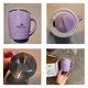 Термокружка с ручкой Office Cup 500 мл с герметичной крышкой, сделана из нержавеющей стали, лавандовая - изображение 5