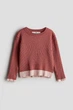 Кофта H&M 1196719 98-104см кірпічний - зображення 1