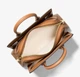 Жіноча сумка Michael Kors Laila Small Signature Logo Satchel VANILLA/ACORN - зображення 2
