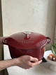 Кастрюля чугунная 21 см 3 л Gerlach Natur Iron бордовая (5901035449466) - изображение 6