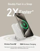 Універсальна мобільна батарея Anker MagGo 10000 mAh 27 W White (A1654G21) ( 14518 ) - изображение 3