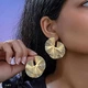 Жіночі сережки Ребристі jewelry Золотисті - зображення 1