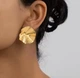 Женские сережки Круги jewelry Золотистые - изображение 4