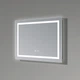 Дзеркало прямокутне з LED-підсвічуванням Qtap Mideya MI1 700х500 з димером та антизапотіванням - изображение 8