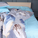 Комплект постільної білизни MirSon Бязь 17-0743 Blue Feathers 200 x 220 см (2200010844771) - зображення 4
