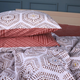 Простынь MirSon Бязь 17-0739 Amber Geometrics 150 х 220 см (2200010842555) - изображение 2