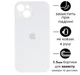 Чохол Silicone Premium case з захистом камери для iPhone 14 Plus та iPhone 15 Plus Full Camera Protective white 9802 - изображение 1