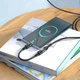 Кабель USB C To Lightning Hoco U107 чорний для заряджання та передачі даних 2А довжина 10 см алюмінієвий сплав - зображення 3