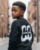 Дитячий костюм BALENCIAGA (світшот+джогери) 170-176 см чорний - зображення 3