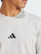 Футболка хлопковая длинная мужская Adidas Essentials JF1091 M Серая (4067906094973) - изображение 4