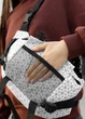 Большая женская поясная сумка бананка Sambag DynamicDart принт "Square" 38×21×7 см (80411150) - изображение 3