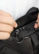 Велика чоловіча сумка бананка Sambag DynamicDart чорна тканева 38 × 21 × 7 см (80411701m) - зображення 5
