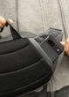Большая женская поясная сумка бананка Sambag DynamicDart графитовая 38×21×7 см (80411009) - изображение 5